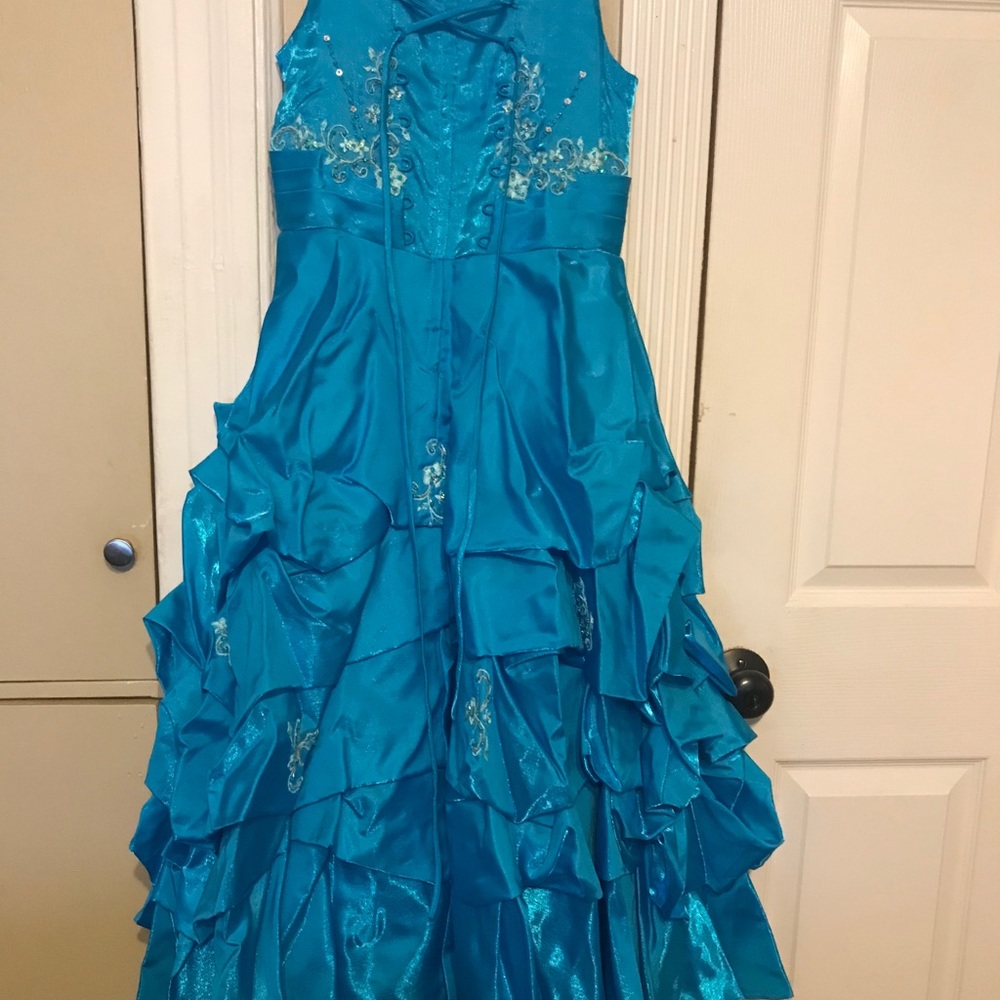This is a Pageant dress beautiful blue